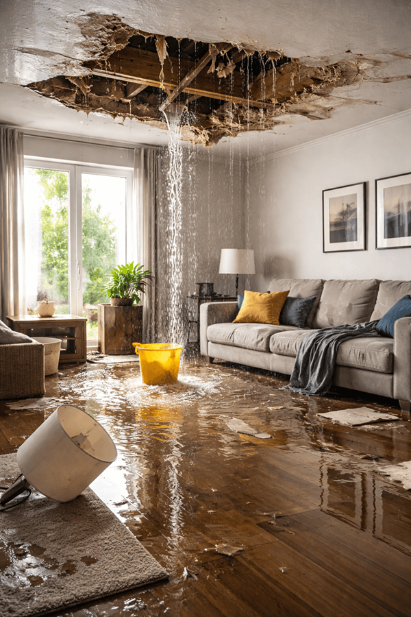 water damage in old scottsdale